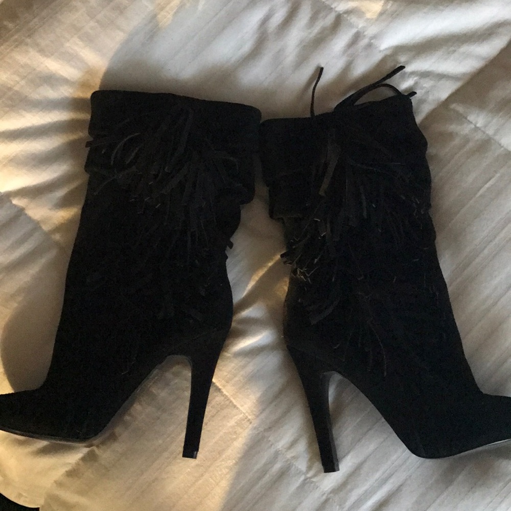 Aldo midcalf suede fringe boots - Picture 5 of 5